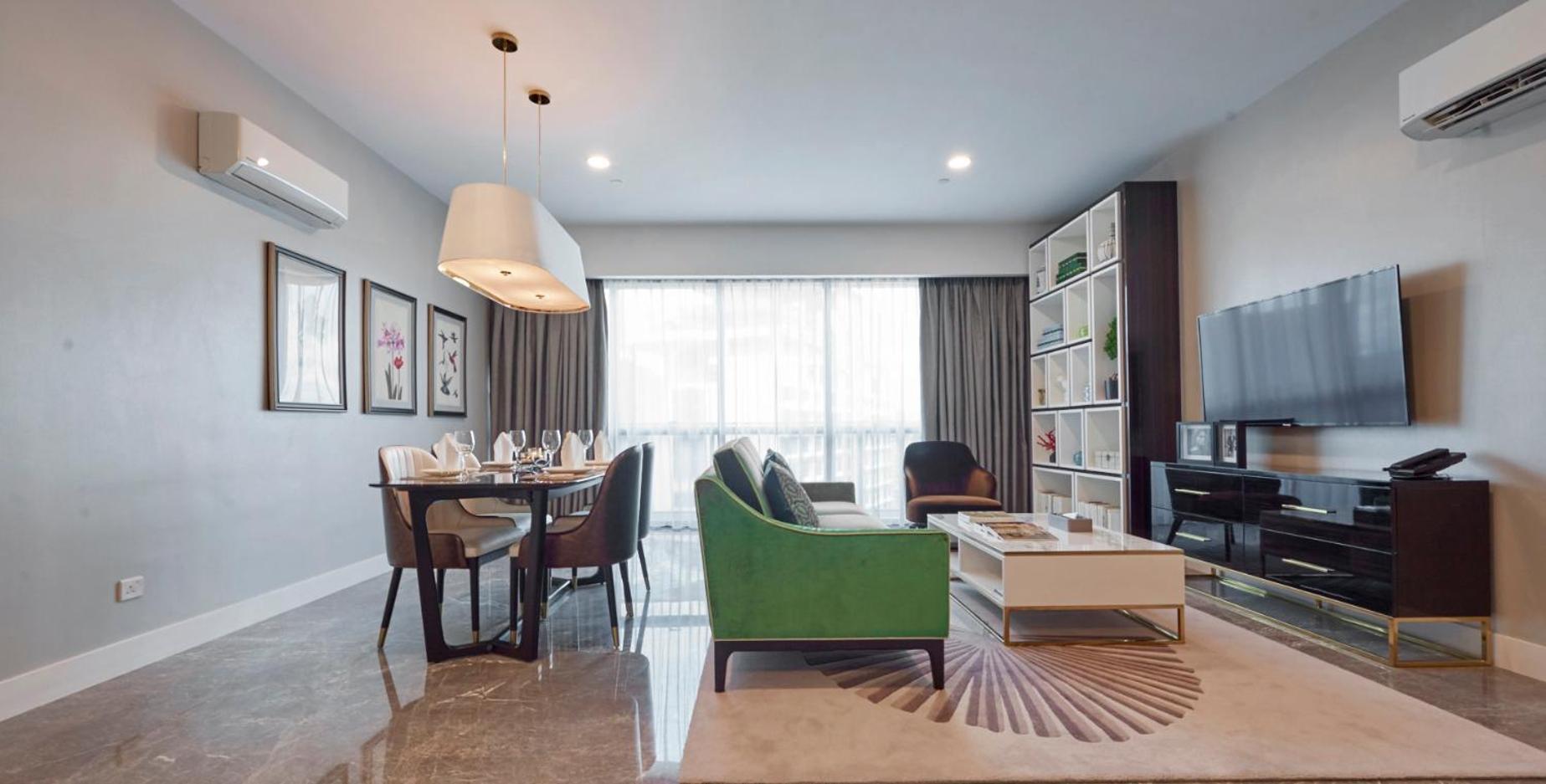 The Face Style Hotel Kuala Lumpur Buitenkant foto A living room in a condominium