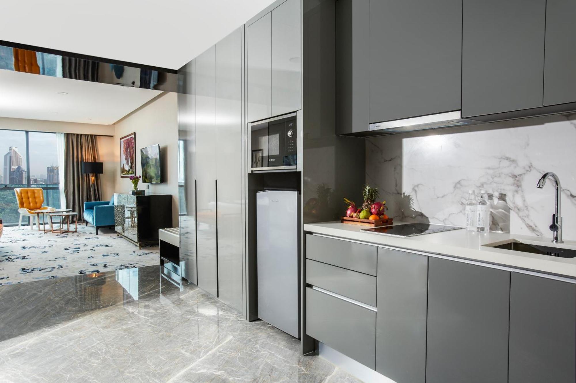The Face Style Hotel Kuala Lumpur Buitenkant foto A 3D rendering of a kitchen