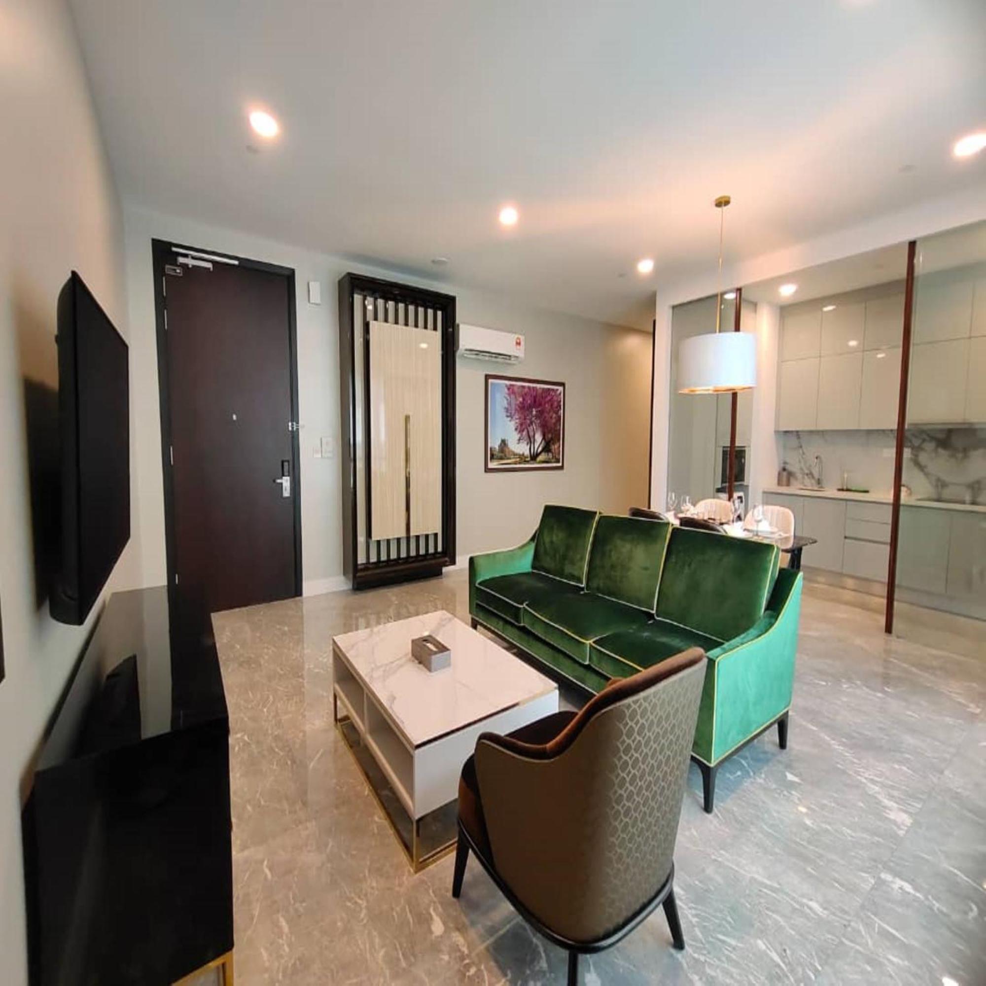 The Face Style Hotel Kuala Lumpur Buitenkant foto A living room in a serviced apartment in Singapore